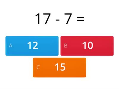 Addition and Subtraction Quiz