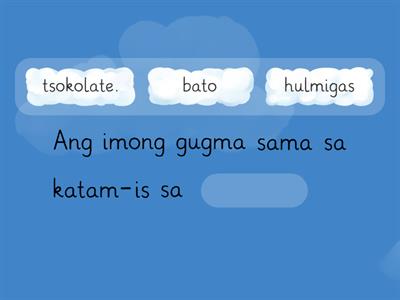 Unsa ang hustong simile sa matag pahayag.