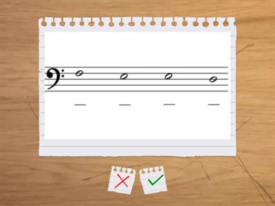 Music Note Naming Activity (Bass Clef)