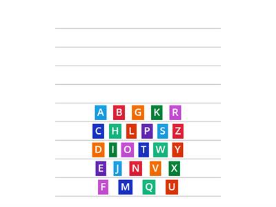 Put the alphabet in order preschool