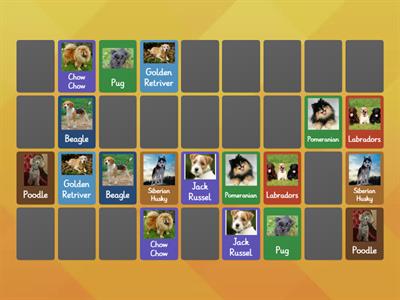 Dogs matching game