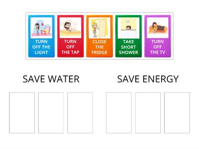 KIDS 3A - UNIT 1 - save water and energy