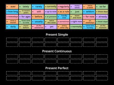 Present tenses - time expressions 24