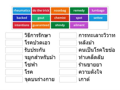 Auntie Maggie's words translated into Thai