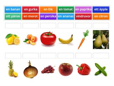 DOKLET  Frukt och grönsaker