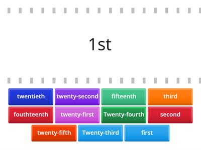 Extra Practice: Ordinal Numbers