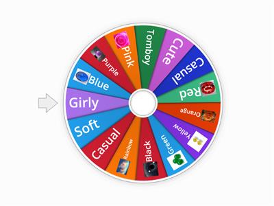 Spin wheel decide what you wear