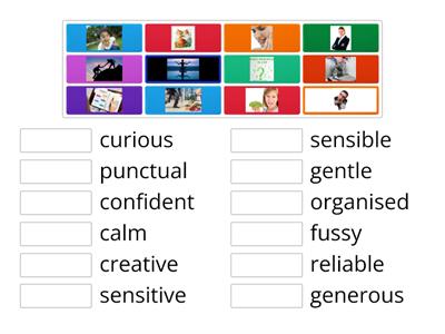 Wider World Unit 1.5 Personality Adjectives Match Up