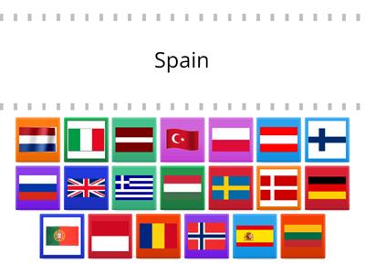 European countries and their flags