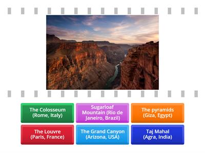 Six world-famous landmarks 