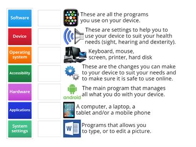 Digital Devices Match up exercise EDSQ E3-L1