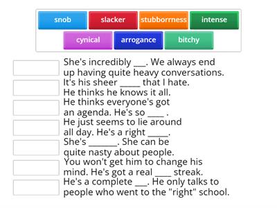 Outcomes Advanced U2 Describing people