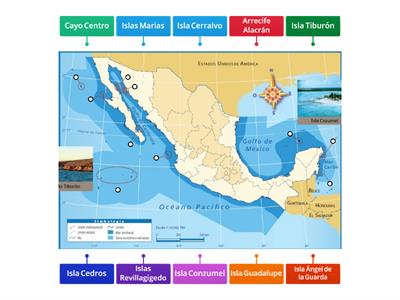 Islas y mares de México