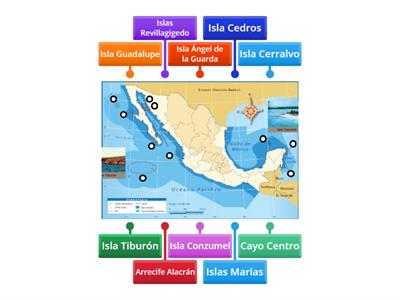 Islas y mares de México