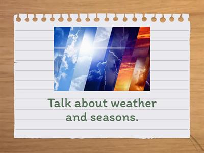 OGE weather and seasons