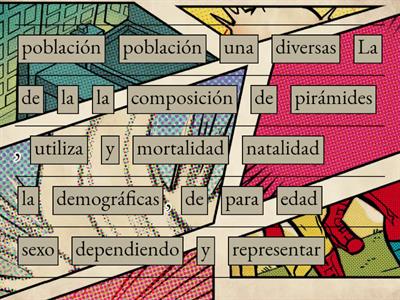 la composición de la población