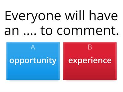 opportunity\experience 