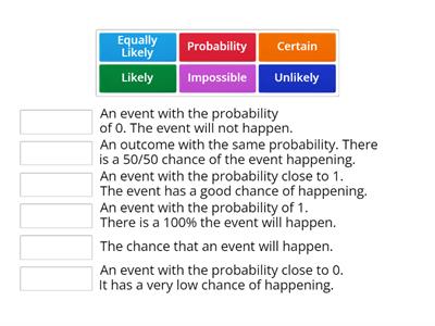 Probability Match up