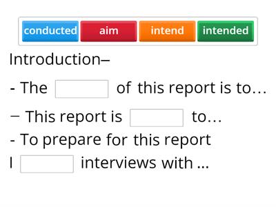 Report writing  - FCE