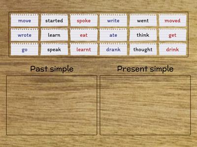 Verbs: Present and past