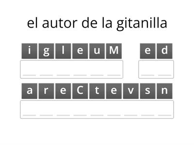 gitanilla - vocabulario c1 & c2