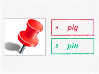 Word ending CVC minimal pair reading