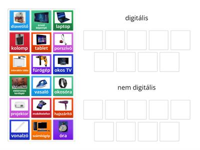 3_1. digitális világ körülöttünk_Digitális - nem digitális