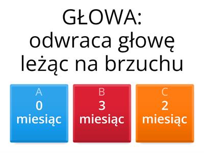 ROZWÓJ PSYCHORUCHOWY - KAMIENIE MILOWE