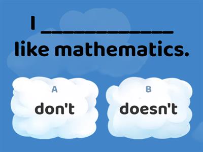 Present Simple Tense Exercises (Negative)