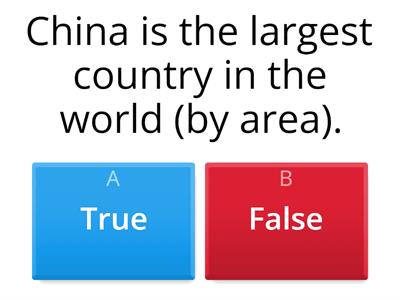 China True or False