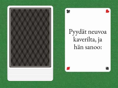 Puhekieli: verbit. Mitä hän sanoo? Mitä vastaat?