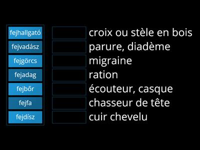 Mots composés / Összetett szavak (FEJ)