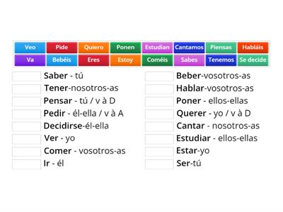  Encuentra la conjugación del presente de indicativo