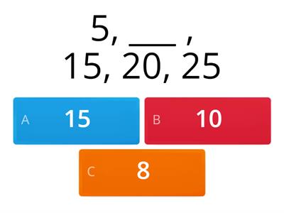  Skip Counting Quiz