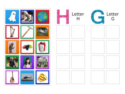 Letters G and H