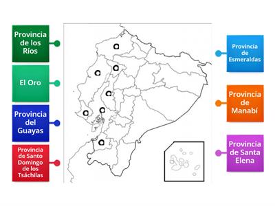 Provincias de la Región Costa