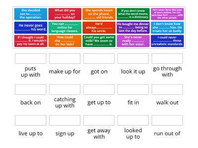 Phrasal verbs U1 Intermediate