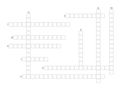 Crossword - Dimesions of Health and Development