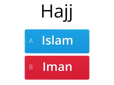 Pillar of Islam or Iman?