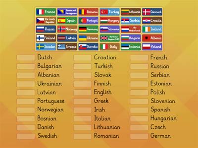EDL: countries & languages