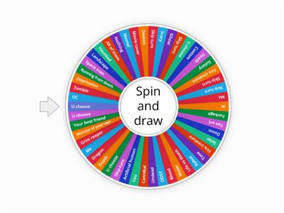 spin it draw it on skeches shool