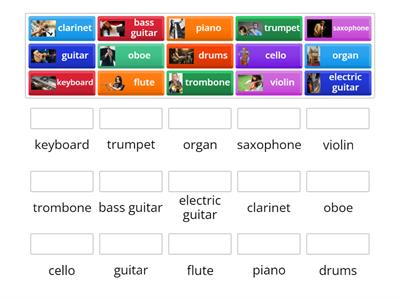 Solutions El 1C Musical instruments flash eng-eng pics self-check