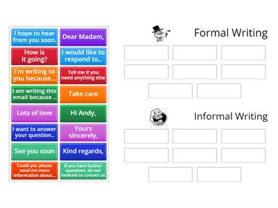 M3, Formal vs Informal writing