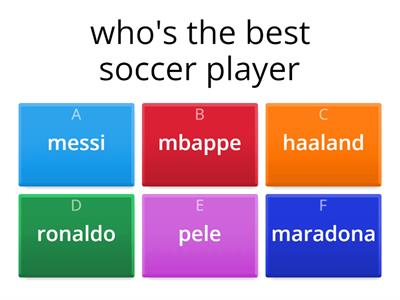 Soccer quiz