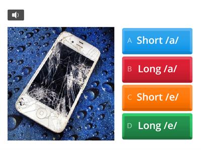 Vowels - /e/ and /a/ - long and short sounds