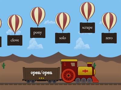 Closed, Open, VCe Syllable Practice (with multi-syllable words)
