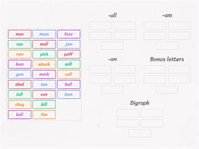 1.5 Word Sort