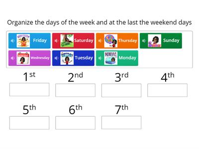 Days of the week!