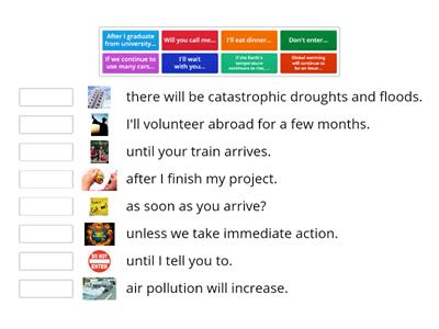 First conditional and future time clauses