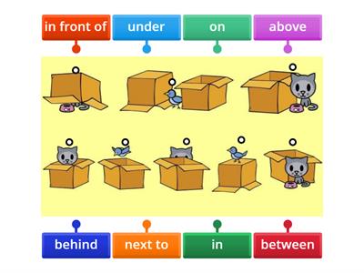 Kid's Box 3 Unit 1 - Prepositions of place (elementary)